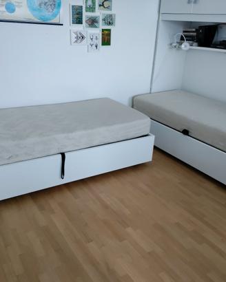 letti a una piazza + materassi