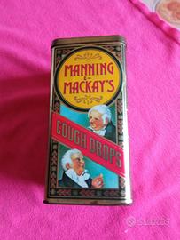 Scatola latta inglese vintage. 10x10x20