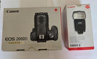 Canon EOS 2000D con obiettivo kit EF-S 18-55 III