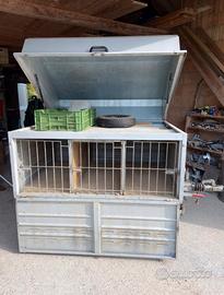 Carrello rimorchio per trasporto animali