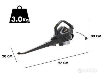 soffiatore/aspiratore elettrico foglie alpina