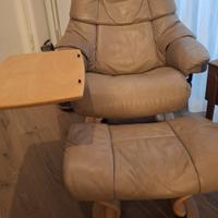  2 poltrone danesi  in pelle vera 