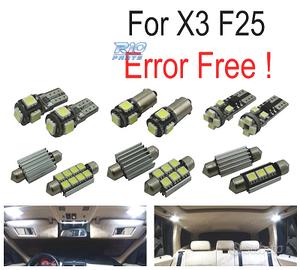 KIT 23 LAMPADE LED INTERNE BMW X3 F25 11-17