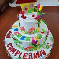 Torta scenografica compleanno di Cappuccetto Rosso