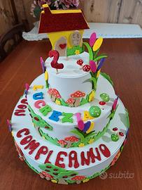 Torta scenografica compleanno di Cappuccetto Rosso