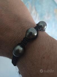 Bracciale con 5 parle Tahiti