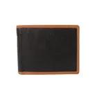 Portafoglio in doppia pelle di vacchetta nero 2900