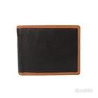 Portafoglio in doppia pelle di vacchetta nero 2900
