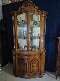 Vetrina/Credenza in legno massello anni ’60 stile 