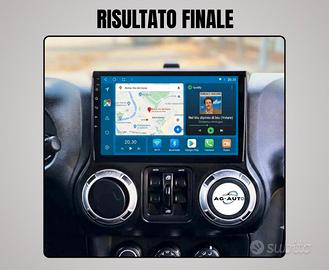 Jeep Autoradio Android KIT COMPLETO schermo 10pol.
