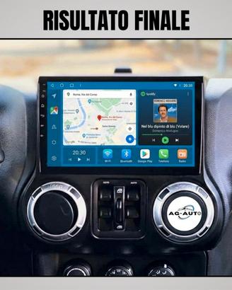 Jeep Autoradio Android KIT COMPLETO schermo 10pol.