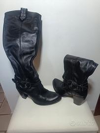 stivali nero giardini 