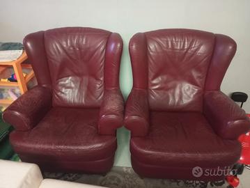 Poltrone in pelle