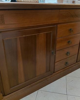 Credenza in legno, stile arte povera