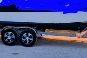 Carrello satellite doppio asse 2200kg