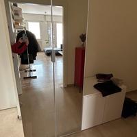 Armadio Platsa Ikea con ante a specchio