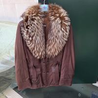 Giacca in pelle con pelliccia