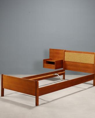 Letto con Comodino Anni 60