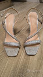 scarpe elegante color argento 