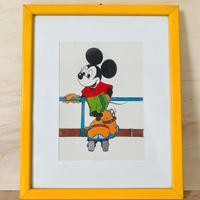 Riproduzione stampa vintage Mickey Mouse