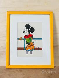Riproduzione stampa vintage Mickey Mouse