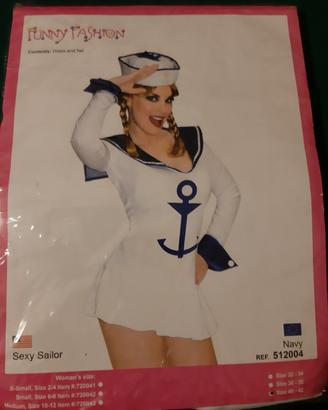 Vestito carnevale donna sexy sailor