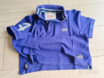 Polo viola Superdry