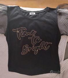 T-shirt Liu jo nera con strass   
