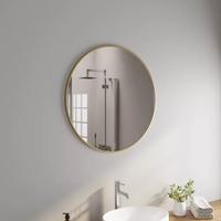 Specchio tondo Ø 40 con cornice color oro