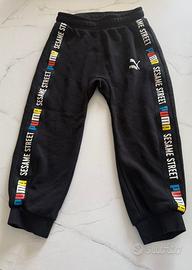 Pantaloni tuta puma x sesame street 3/4 anni bimbo