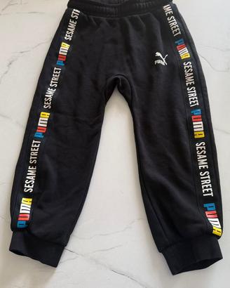 Pantaloni tuta puma x sesame street 3/4 anni bimbo