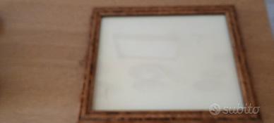 cornice antica in radica di noce