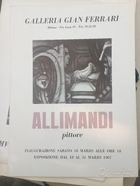 locandina manifesto Enrico Allimandi arte vintage