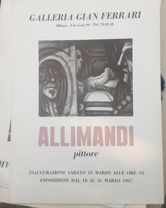 locandina manifesto Enrico Allimandi arte vintage