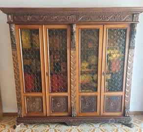 libreria con scrivania,tavolo,studio