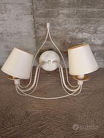 Lampada da muro applique stile country