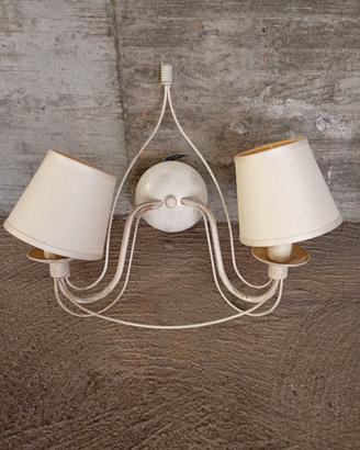 Lampada da muro applique stile country