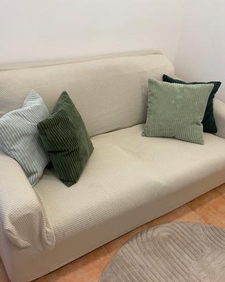 Divano letto 2 posti con fodera