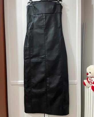 Vestito tubino ecopelle Zara