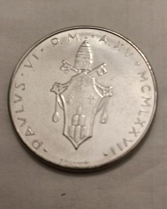 MONETA 100 LIRE CITTÀ DEL VATICANO 1977