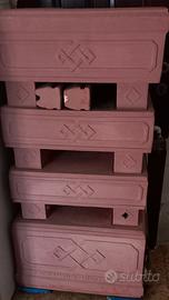 Stufa in terracotta stile "Becchi"