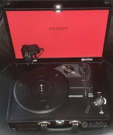 Giradischi Portatile a valigia Denver,legge 33 45