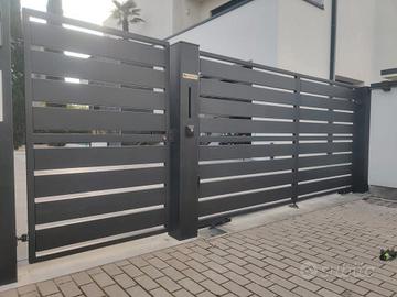 Cancello moderno su monoblocco 4Mt