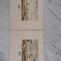 Coppia di vecchie stampe francesi