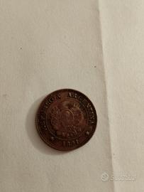 moneta un centavos 1891 argentina 