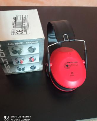 CUFFIE PELTOR H64FB ROSSE PIEGHEVOLI PER TIRO 