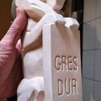 JEAN CANNEEL - LEONE IN GRESS ART DECO ANNI '30