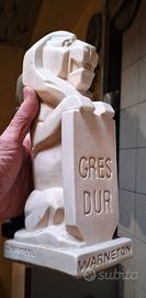 JEAN CANNEEL - LEONE IN GRESS ART DECO ANNI '30