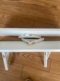 Coppia di mensole ikea bianco laccato perfette