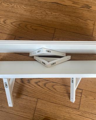 Coppia di mensole ikea bianco laccato perfette